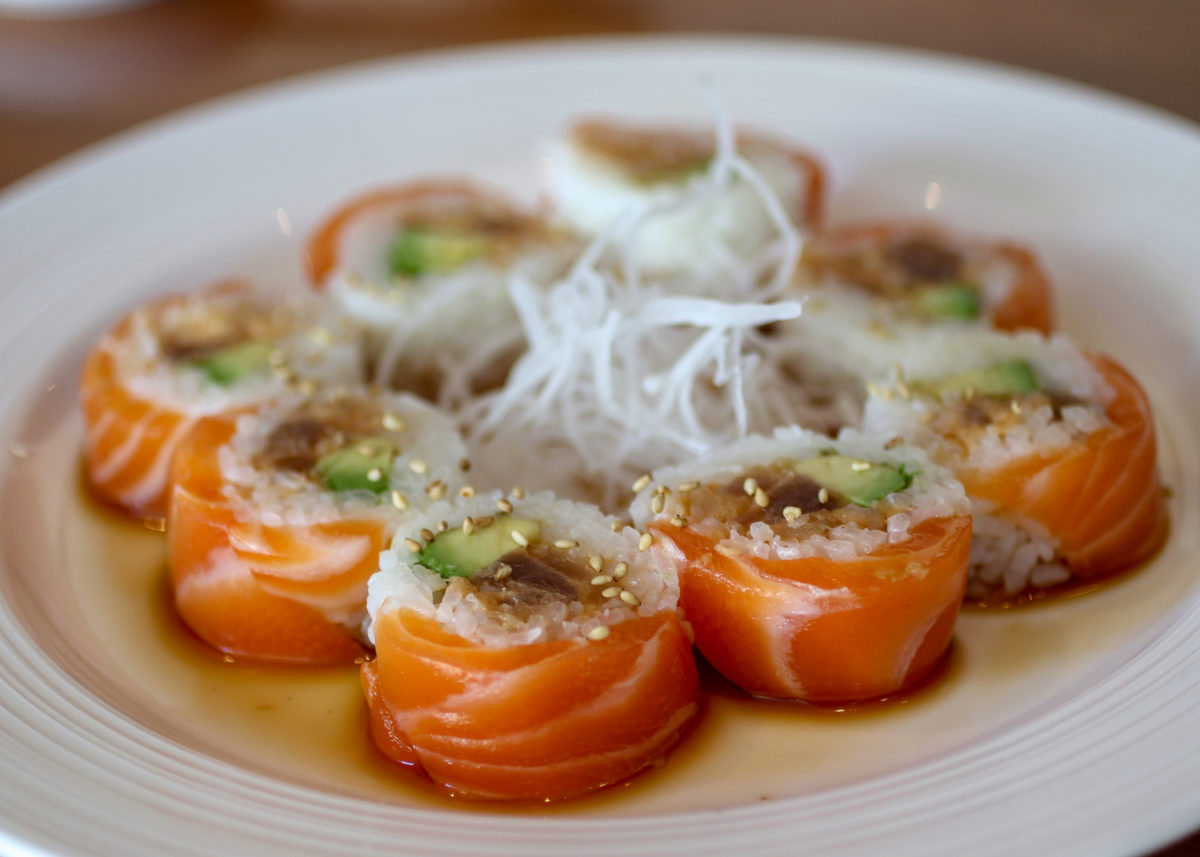 Melts in your mouth roll at Sake 107 in Petaluma. Heather Irwin/PD