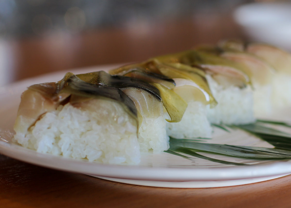 Special roll at Sake 107 in Petaluma. Heather Irwin/PD