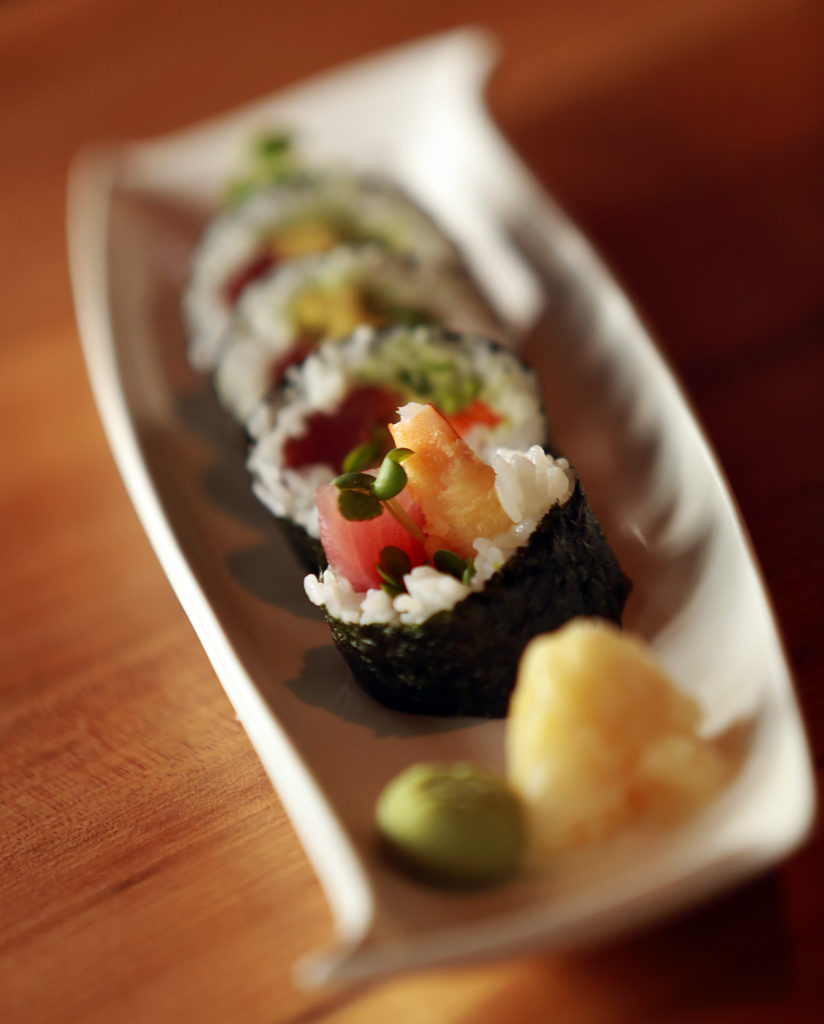 Summerlicious sushi roll from Shiso Modern Asian Kitchen in Sonoma. (photo by John Burgess/The Press Democrat)