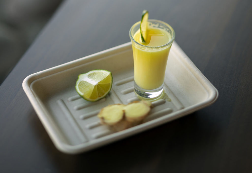 Fancy Fast Food La Huerto Ginger and lime shot