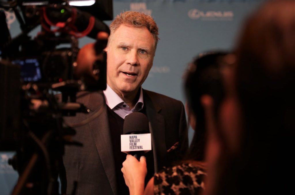 Will Ferrell answers interview questions on the red Carpet at the Lincoln theater at the 7th Annual Napa Valley Film Festival. The festival featured spectacular film, food and wine at wineries through out the valley, red carpet appearances by Hollywood A-lister's Will Ferrell, Elijah Woods and Director Nancy Meyers and many others November 8th-12th, 2017. (Photos Will Bucquoy).