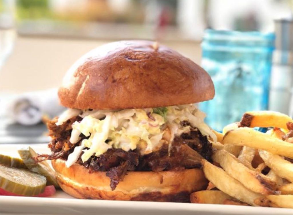 Pulled pork sandwich at Boardwalk in Windsor. Facebook.