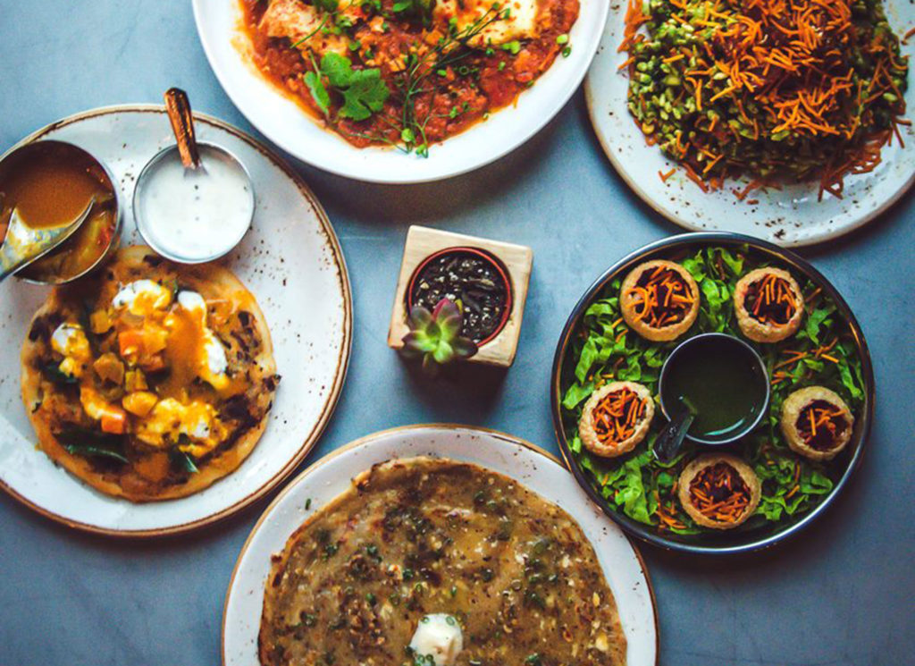 Garlic naan, pani puri, uttapam, tikka masala at Bollywood Bar & Clay Oven. Courtesy photo: Facebook