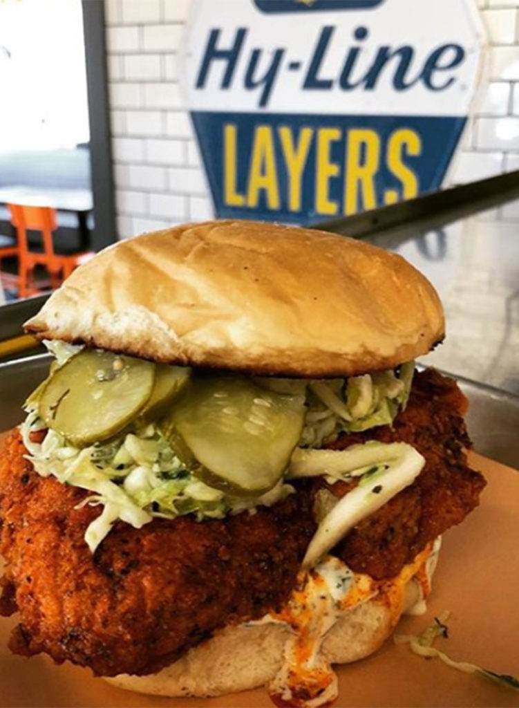Fried chicken sandwich at Boxcar Fried Chicken in Sonoma. Facebook.