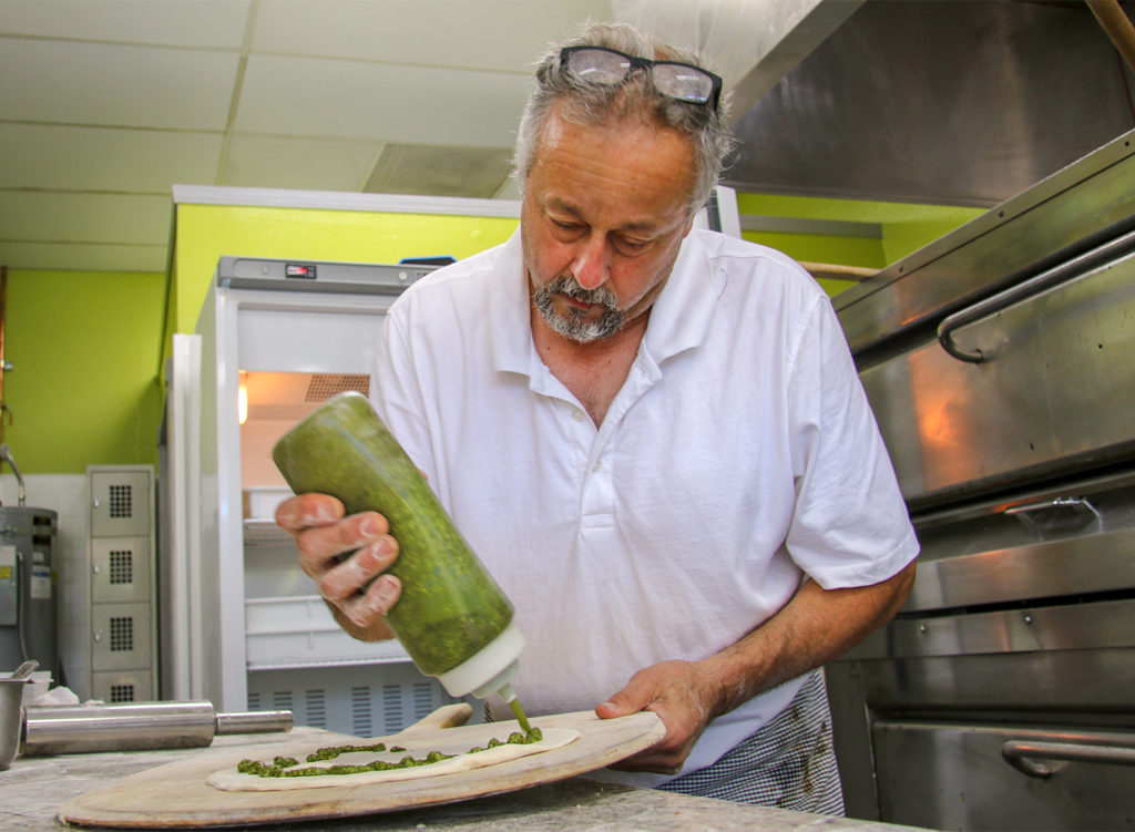 Dennis Milano at Urban Pizza Co. in Santa Rosa, Heather Irwin/PD