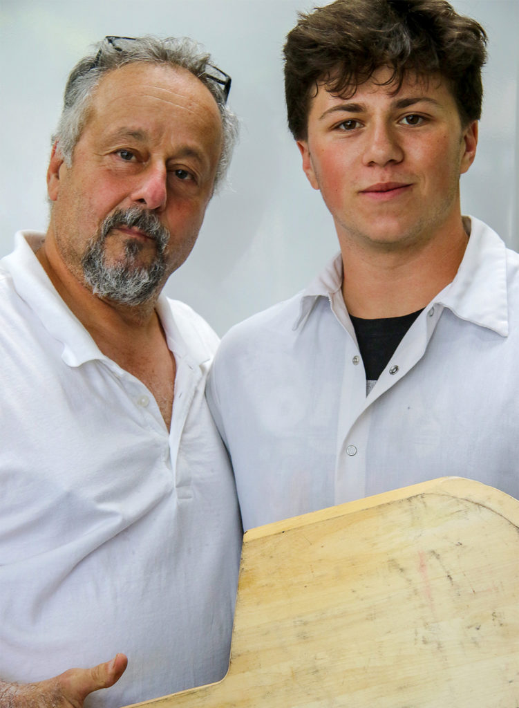 Dennis and John David Milano at Urban Pizza Co. in Santa Rosa, Heather Irwin/PD