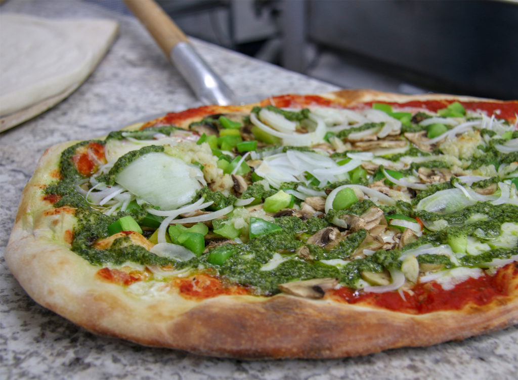 Veggie power pizza at Urban Pizza. Heather Irwin/PD
