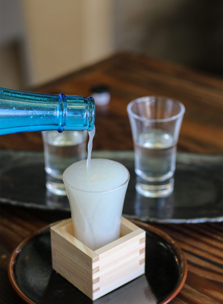 Sake at Sushi Kosho in Sebastopol. (Photo by Heather Irwin)