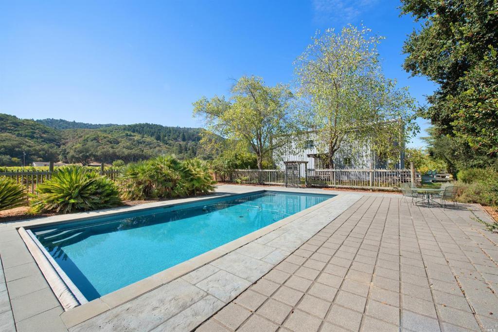 A pool at Kenneth Carl Estate's guest lodging in Healdsburg. (Kenneth Carl Estate)