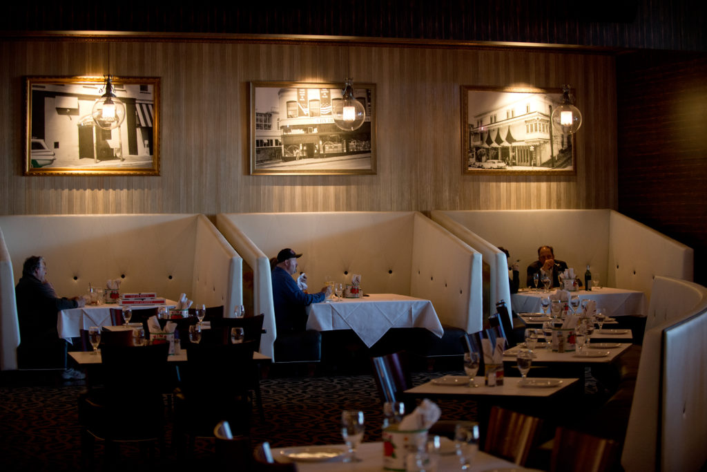 The dining room at Tony's of North Beach at the Graton Resort and Casino in Rohnert Park, Calif., on December 9, 2013. (Alvin Jornada / The Press Democrat)