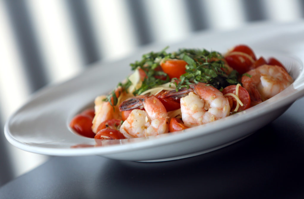 4/21/2013: D3: PC: Angel Hair Pasta with Scampi served at Art's Place in Rohnert Park. (Christopher Chung/ The Press Democrat)