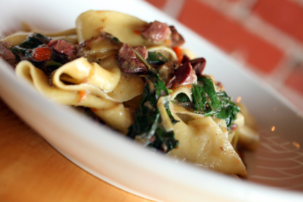 5/11/2014: D3: Pappardelle with Duck Sugo PC: Pappardelle with Duck Sugo at Diavola Pizzeria & Salumeria, in Geyserville. (Christopher Chung/ The Press Democrat)
