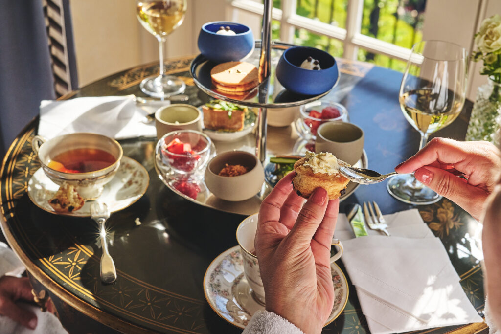 Jordan Vineyard & Winery offers complimentary breakfast for guests at its Wildwood Guest Cottage in Healdsburg. (Dawn Heumann)