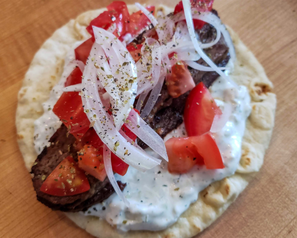 Gyro at Yia Yia - The Grateful Greek in Penngrove. (Photo by Heather Irwin)