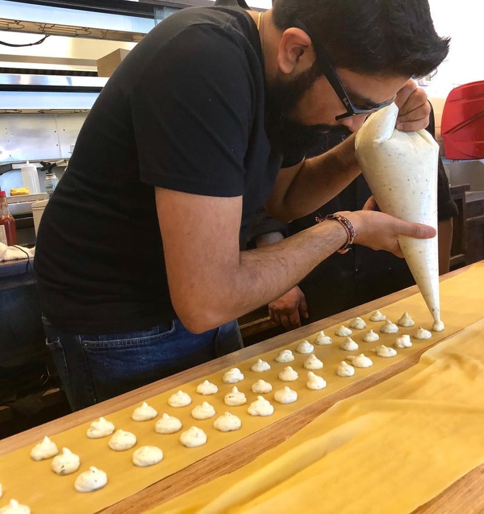 Chef Niven Patel at Mercato in Santa Rosa.