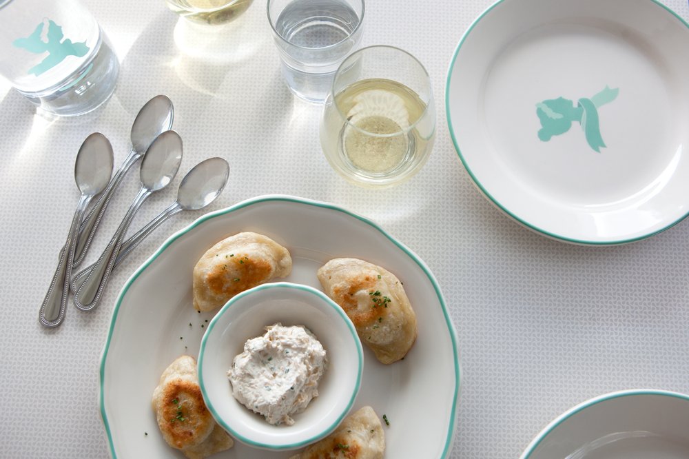 Loaded baked potato pierogies at Mint and Liberty in Sonoma. Courtesy photo.