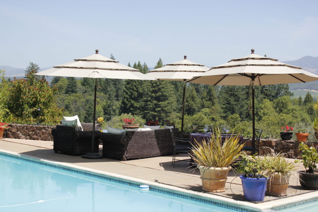 The pool at Pezzi King in Healdsburg. (Sonoma County Tourism)