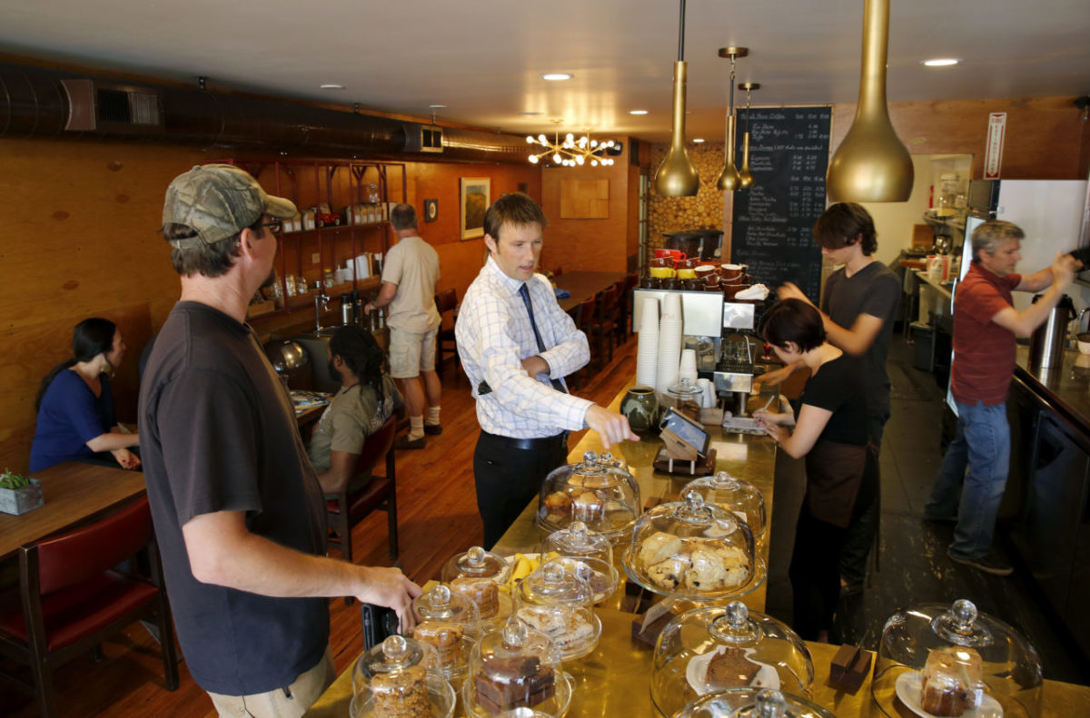 At Plank Coffee in Cloverdale. (Beth Schlanker/The Press Democrat)