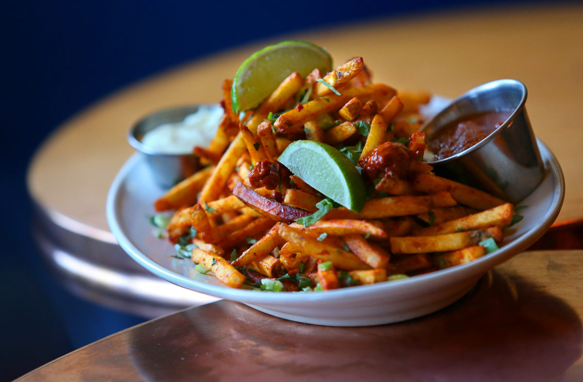 Harissa Fries at Underwood Bar and Bistro in Graton. (Christopher Chung / The Press Democrat)