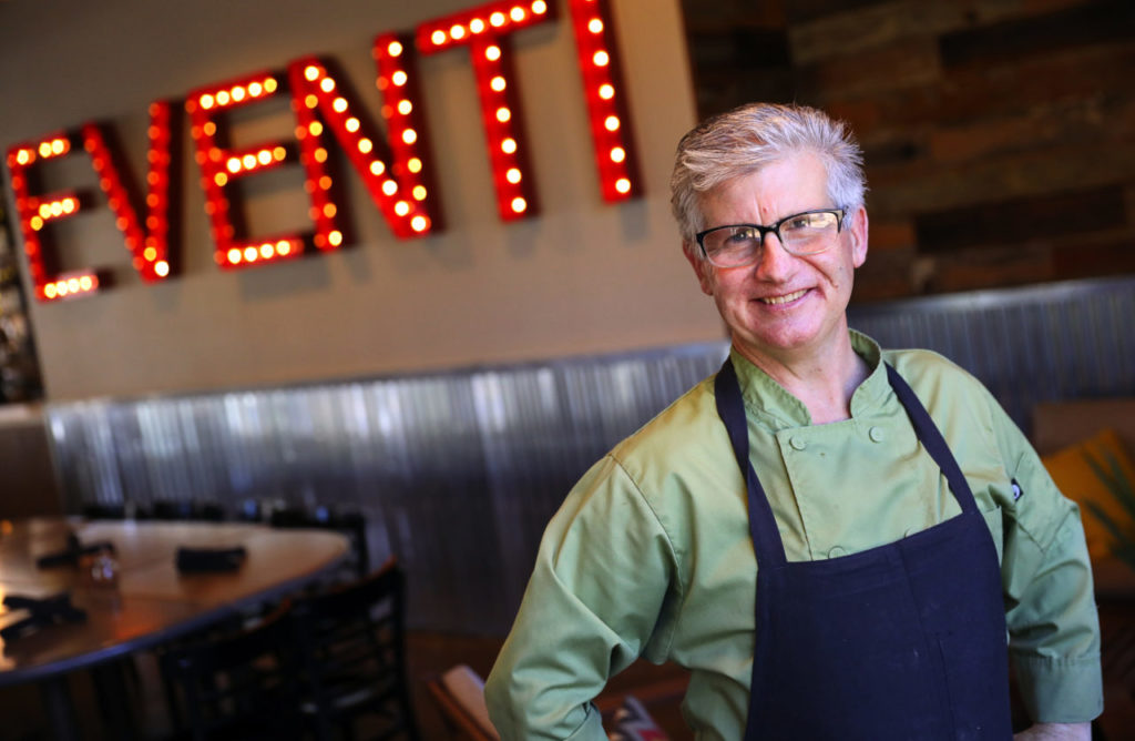 John Franchetti is the chef and owner of Franchetti's in Santa Rosa. His Thanksgiving dining-in menu includes roast turkey with Spanish chorizo cornbread stuffing or Dungeness crab and scallop pasta. For dessert: apple strudel or French custard pumpkin tart. (Christopher Chung / The Press Democrat)