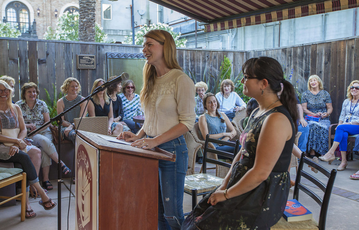 Emma Cline read from her debut novel 'The Girls' to a packed house at Readers' Books on June 22. Just before the reading, the Sonoma-native informed the audience that 'The Girls' had just reached No. 3 on the New York Times Bestseller List. (Robbi Pengelly/Index-Tribune)
