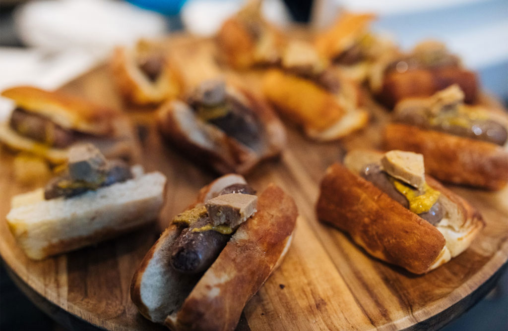 Now that's a hot dog. Keeping well-fed at Windsor Brewery. Courtesy photo.