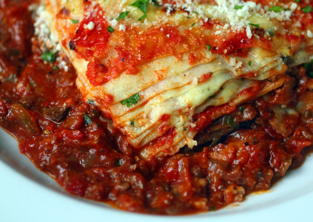 5/6/2012: D3: PC: Richard's meat sauce over ten layer lasagna Catelli's in Geyserville. April 25, 2012.