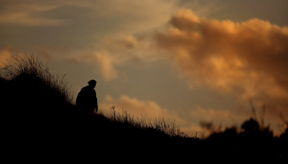 11/16/2012: D1: PC: A hiker finishes the Kortum Trail along the Sonoma Coast. (Kent Porter / Press Democrat) 2012