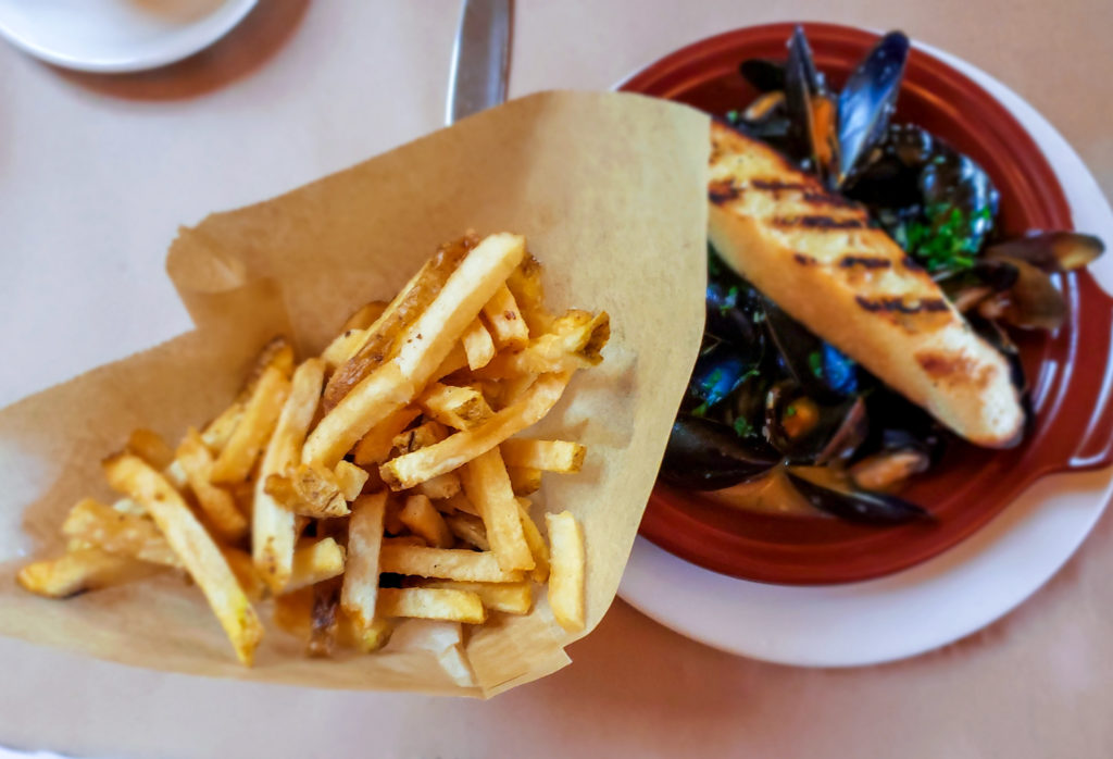 Classic moules-frites at Bistro 29 in Santa Rosa. (Heather Irwin)