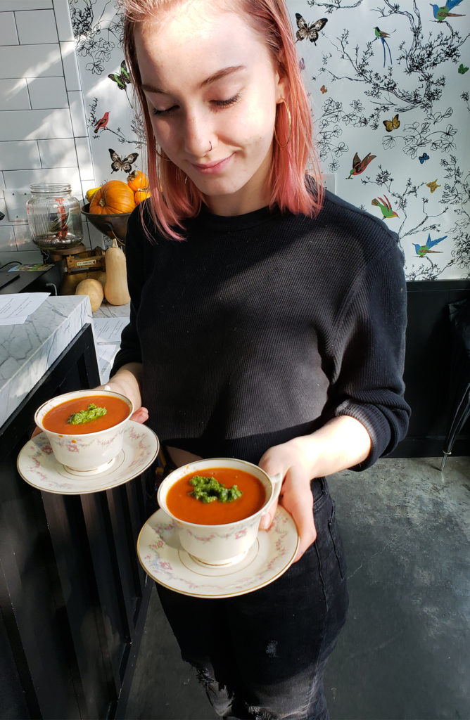 Seasonal tomato soup at The Farmer’s Wife in Sebastopol at the Barlow. Heather Irwin/PD