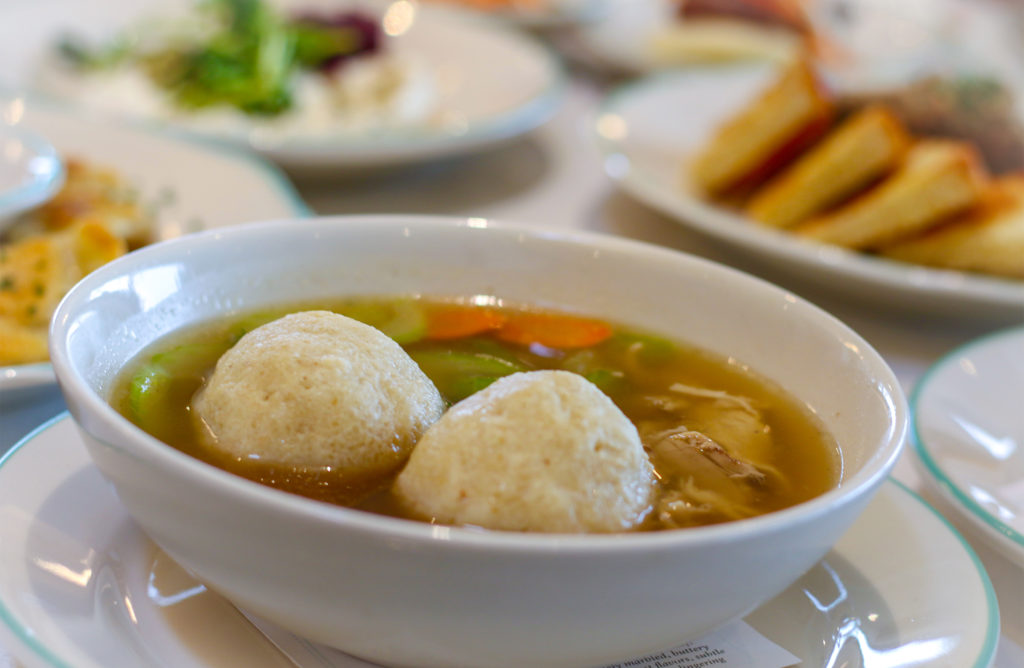 Matzoh ball soup at Mint and Liberty Modern Diner in Sonoma. Heather Irwin/PD