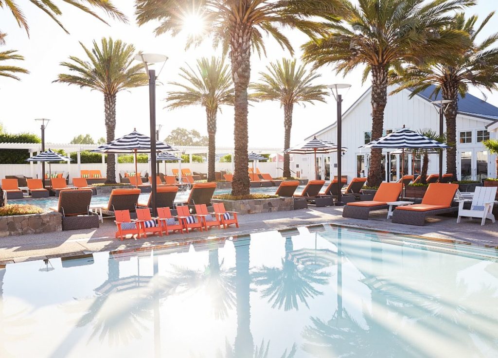 family pool at Carneros Resort