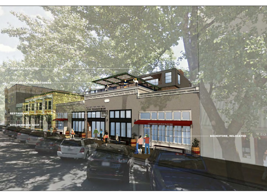 Rendering of the front of the Matheson 