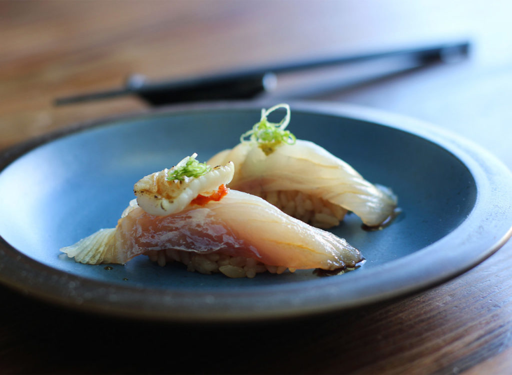 Snapper sushi at Sushi Kosho in Sebastopol. Heather Irwin/PD