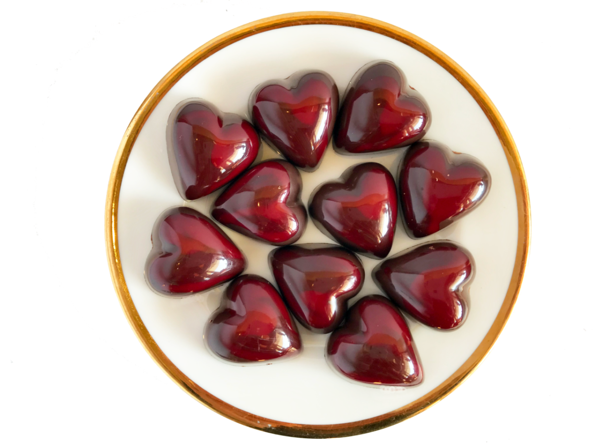 Chocolate hearts with rose essence from Sonoma Chocolatiers in Sebastopol. (Courtesy of Sonoma Chocolatiers)