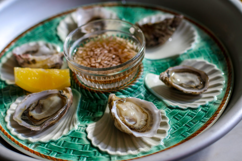 Oysters at the Jade Room in Santa Rosa. (Photo by Heather Irwin)