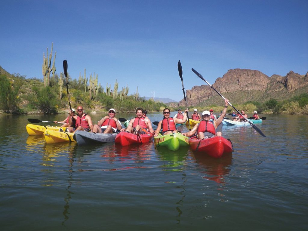 Kayaking near Scottsdale, Arizona