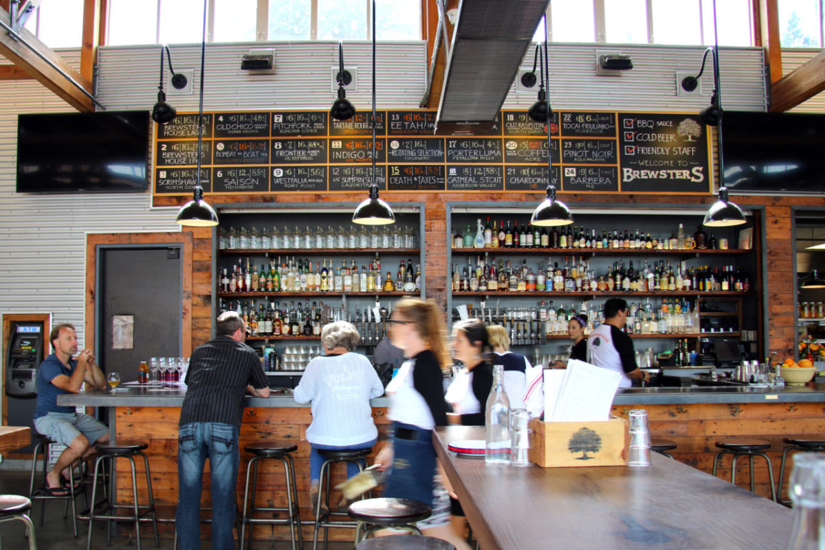 At Brewsters Beer Garden in Petaluma. (Heather Irwin/The Press Democrat)