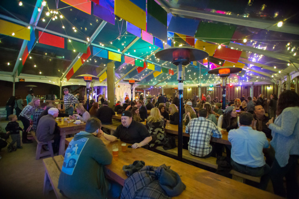 Guests gather for the 5th annual Honky Tonk Fundraiser benefitting the non-profit organization Girls on the Run Sonoma County, at Lagunitas Brewing Company in Petaluma, Calif. Monday, March 6, 2018.(Jeremy Portje / For The Press Democrat)