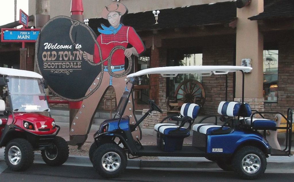 golf cart tours in Old Town Scottsdale