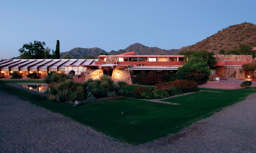 Taliesin West front yard in Scottsdale, Arizona