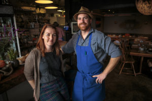 Wishbone cafe and owners Miriam Donaldson and Josh Norwitt. (Chris Hardy)