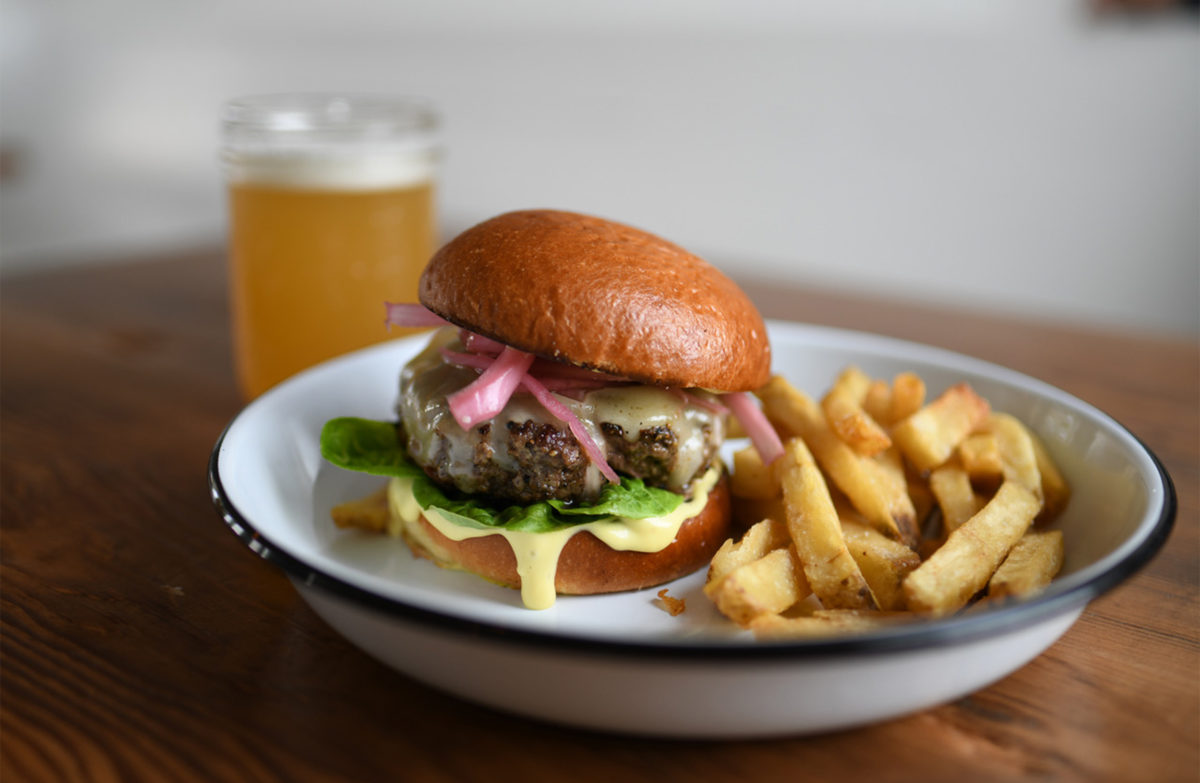 Stemple Creek burger at Dillon Beach Coastal Kitchen. Courtesy.