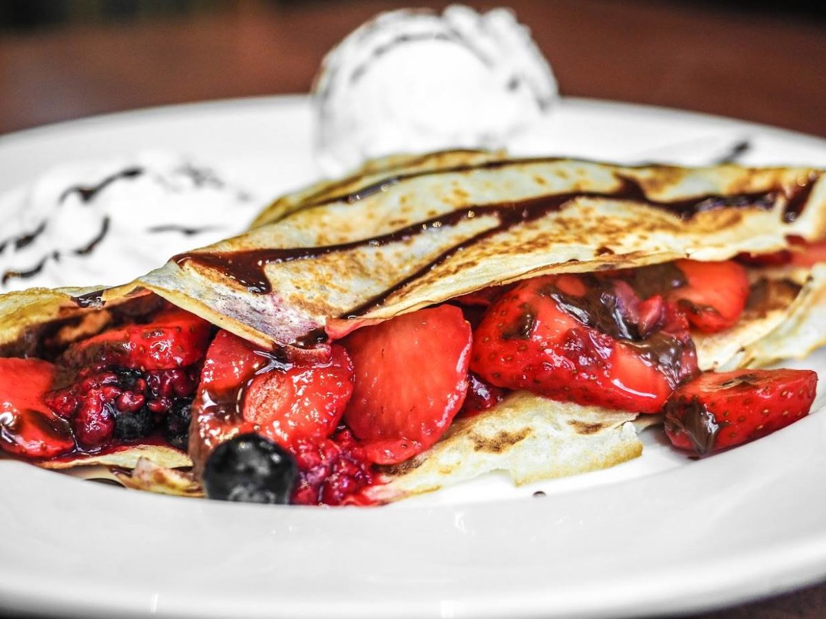 A berry crepe from Crepevine in Santa Rosa. (Crepevine)