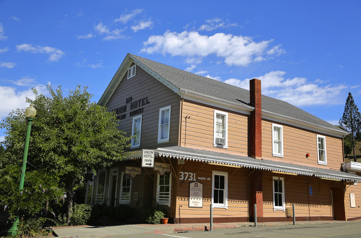 The Union Hotel, in Occidental. (Christopher Chung/ The Press Democrat)
