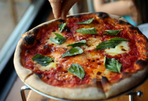 Margherita Pizza served at Glen Ellen Star in Glen Ellen. (Crista Jeremiason/The Press Democrat)