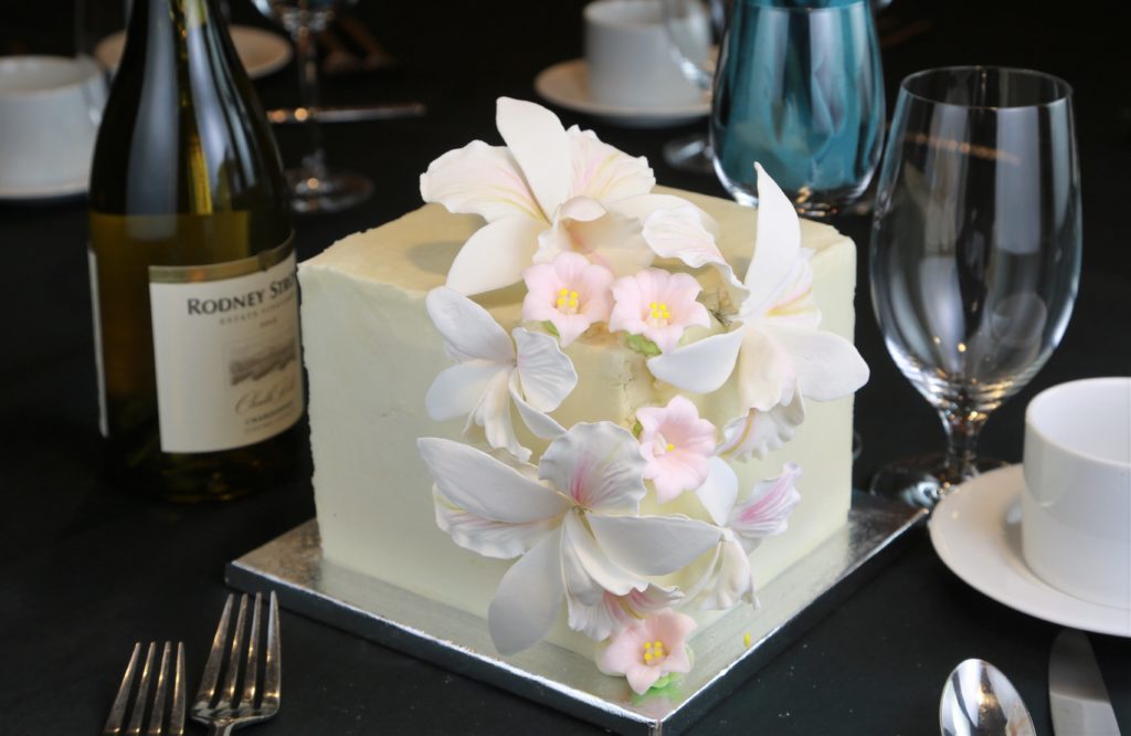 A cake crafted and donated by bakery Crumb Hither. The Annual Art of Dessert Gala, an event to generate funding for programs that educate thousands of local students each year, was held at the Luther Burbank Center for the Arts Saturday April 7th, 2018. (Photos Will Bucquoy/For the Press Democrat)
