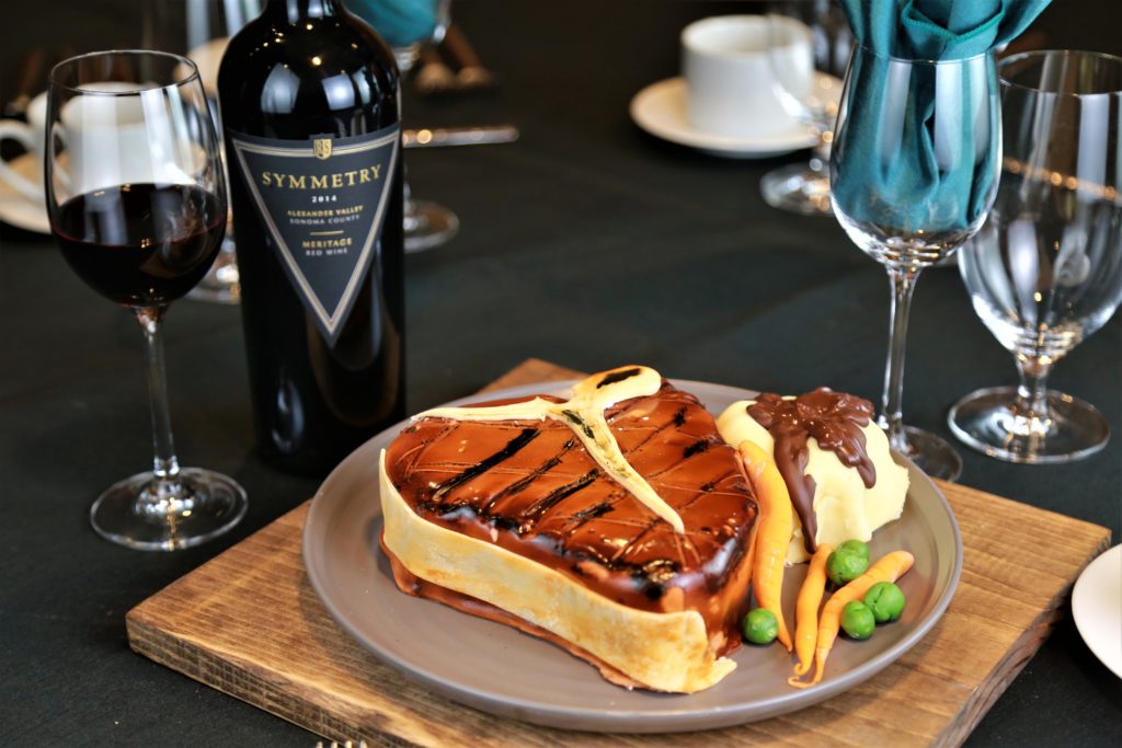 John Ash Pastry Chef, Casey Stone entered a three piece creation "Breakfast, Lunch and Dinner" and won for most creative. The Annual Art of Dessert Gala, an event to generate funding for programs that educate thousands of local students each year, was held at the Luther Burbank Center for the Arts Saturday April 7th, 2018. (Photos Will Bucquoy/For the Press Democrat)