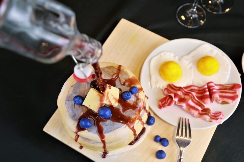 John Ash Pastry Chef, Casey Stone entered a three piece creation "Breakfast, Lunch and Dinner" and won for most creative.The Annual Art of Dessert Gala, an event to generate funding for programs that educate thousands of local students each year, was held at the Luther Burbank Center for the Arts Saturday April 7th, 2018. (Photos Will Bucquoy/For the Press Democrat)