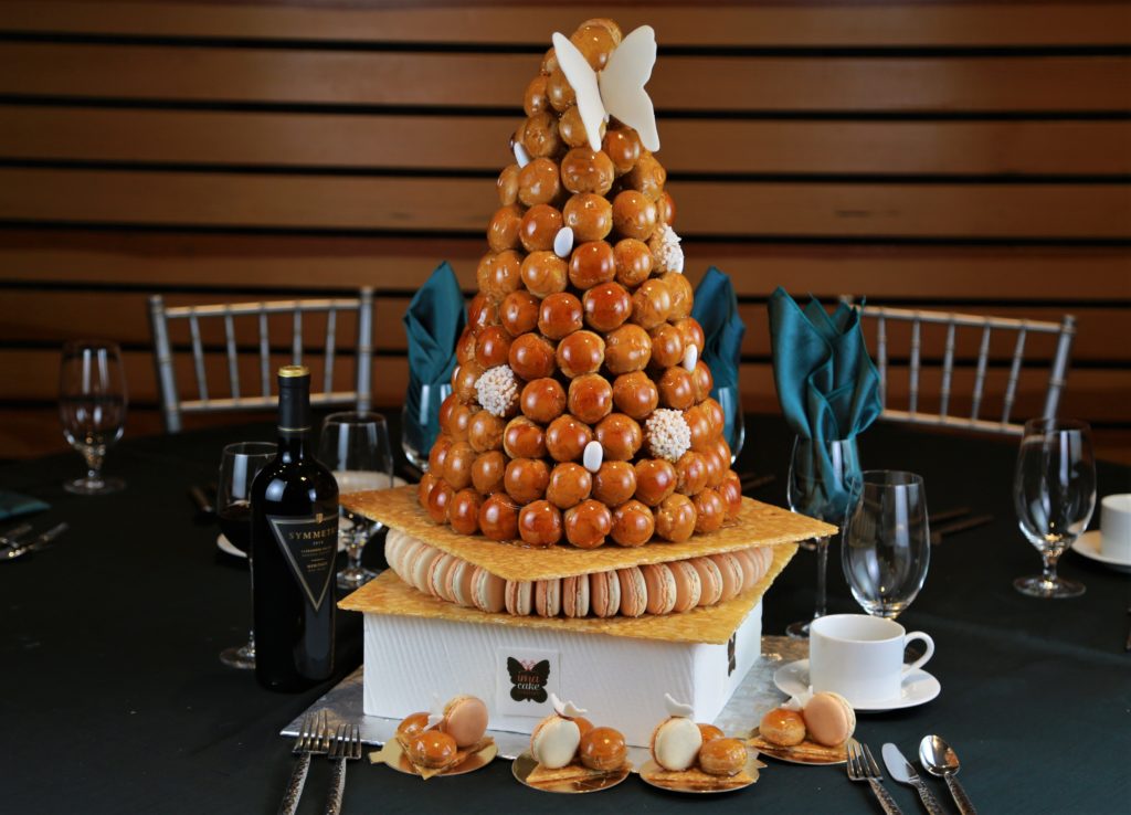 Winning for 'Best Overall' was this entry from Ima Cake Couture. The Annual Art of Dessert Gala, an event to generate funding for programs that educate thousands of local students each year, was held at the Luther Burbank Center for the Arts Saturday April 7th, 2018. (Photos Will Bucquoy/For the Press Democrat)